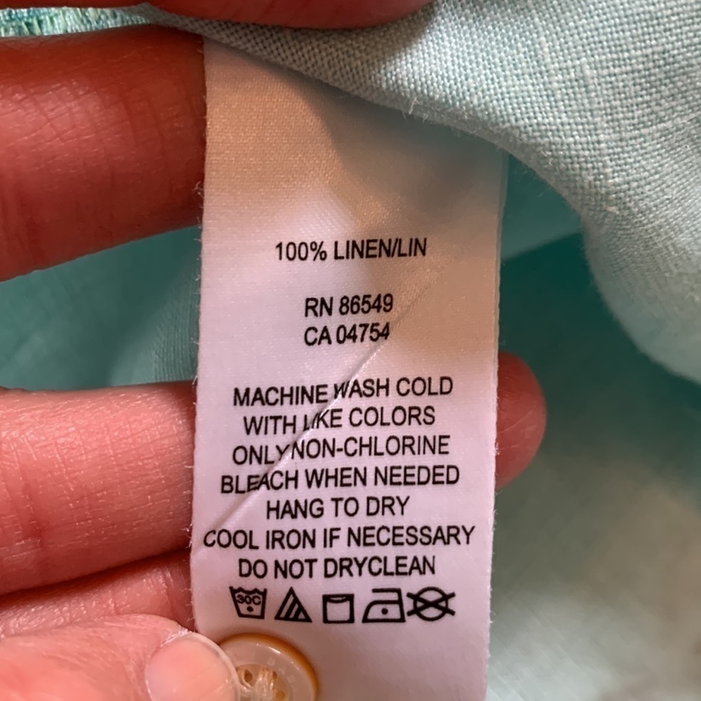 Tommy Bahama Light Blue Button Down Shirt - Picture 5 of 5
